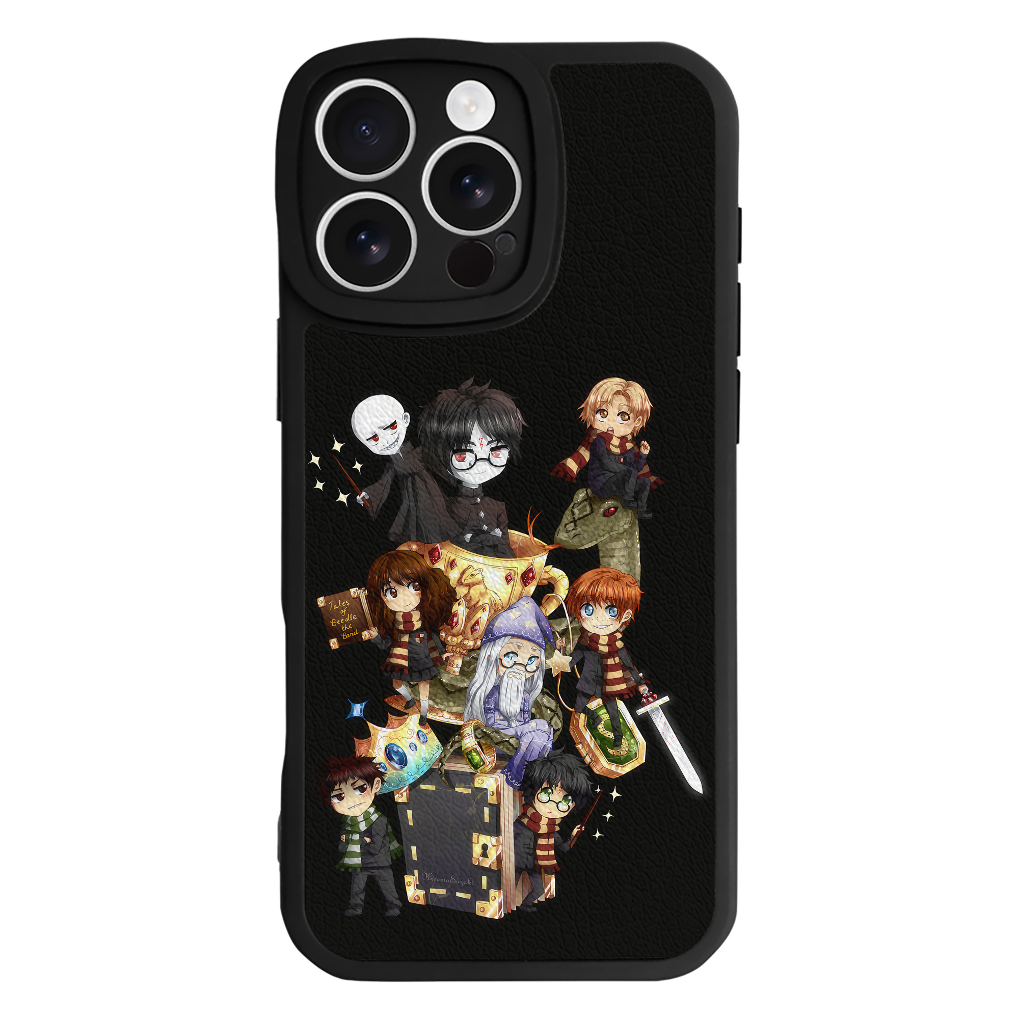 （画像用） Harry Potter ハリー・ポッターシリーズ 【iPhone 16シリーズ対応】シリコンスマホケース（レザー調） 材質：シリコン
